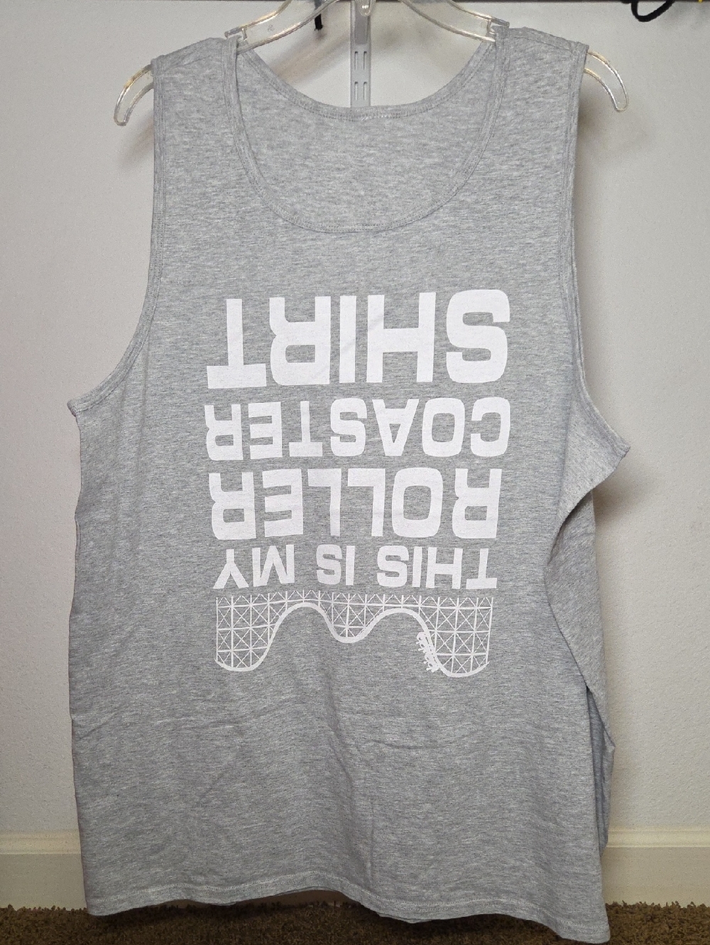 Gray Graphic Muscle Tank | XL